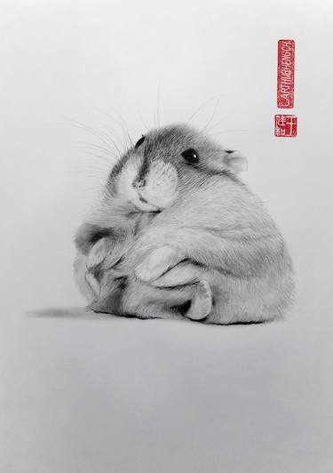 Original Fine Art Animal Drawings by Arthur Heng