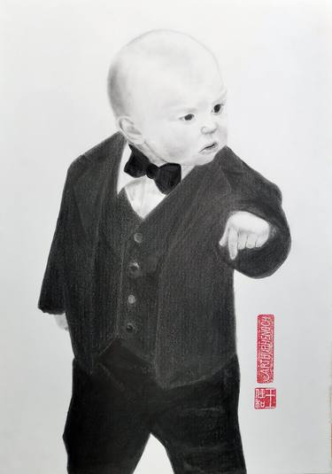 Original Fine Art Kids Drawings by Arthur Heng