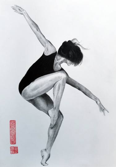 Original Fine Art Performing Arts Drawings by Arthur Heng