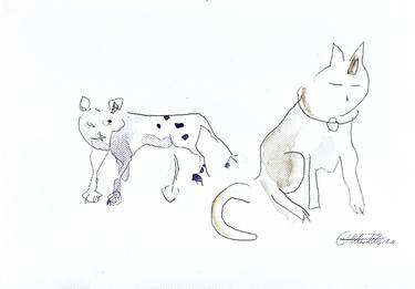 Original Abstract Animal Drawings by Cornelia Schmidt-Reimer
