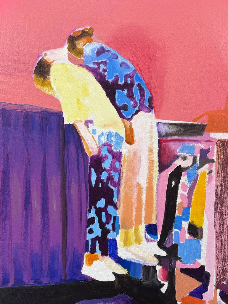 Original Figurative People Painting by Ambrus Gero