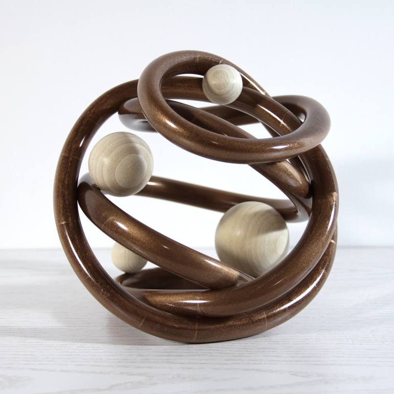 Original Abstract Science Sculpture by Daria Ripandelli