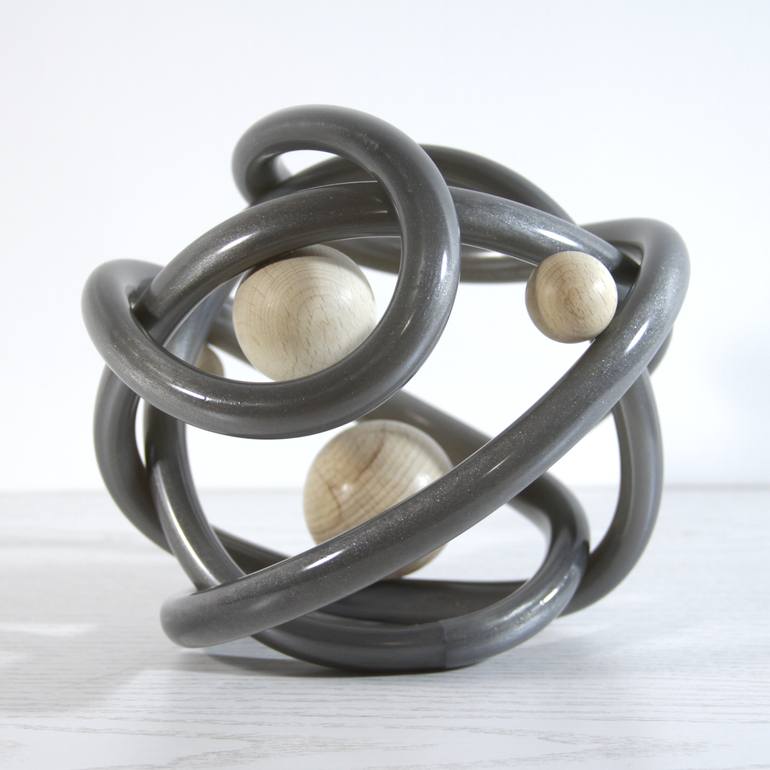 Original Abstract Science/Technology Sculpture by Daria Ripandelli