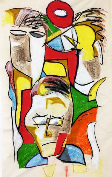 Original Abstract People Paintings by Sean Bw Parker