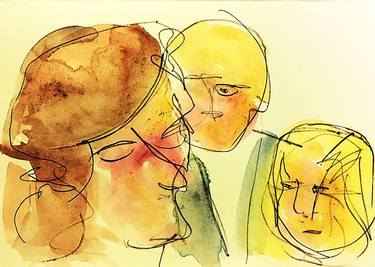 Original Impressionism Family Painting by Sean Bw Parker