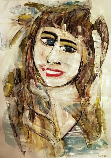 Original Portraiture People Painting by Sean Bw Parker