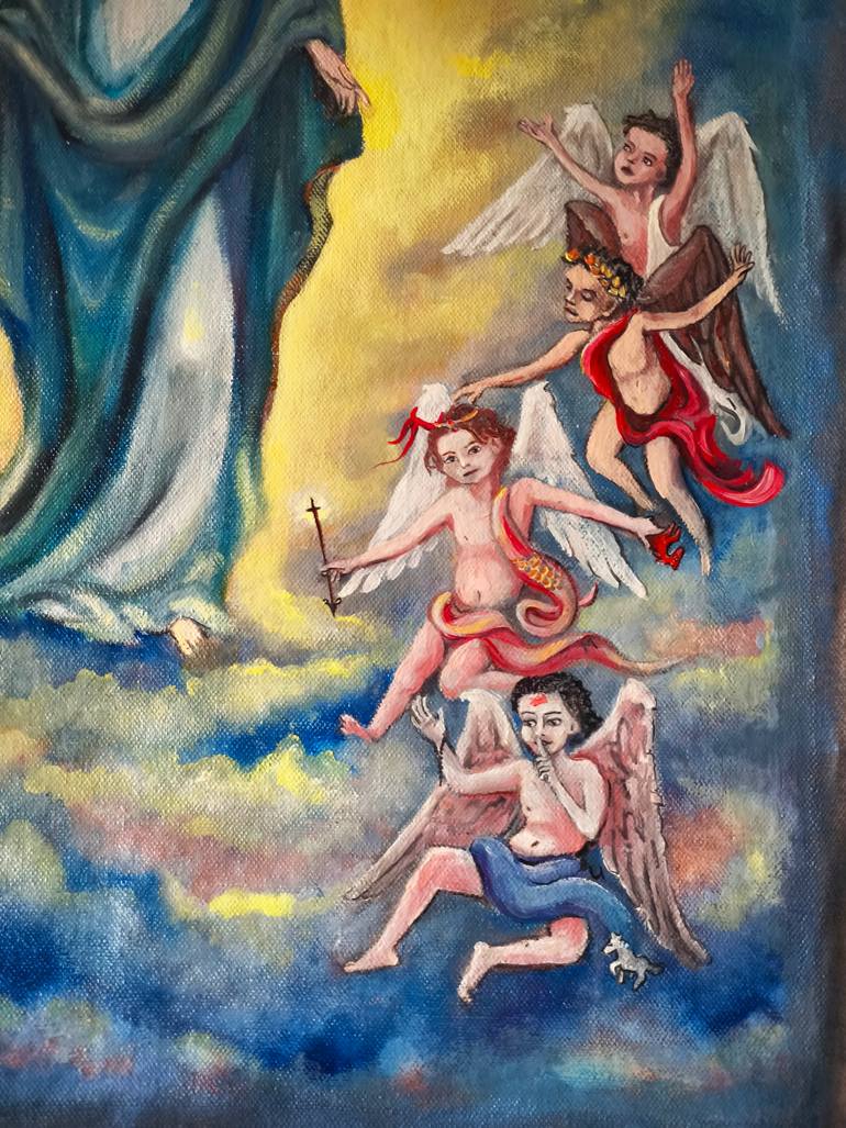Original Symbolism Religion Painting by Vladimir  Shir