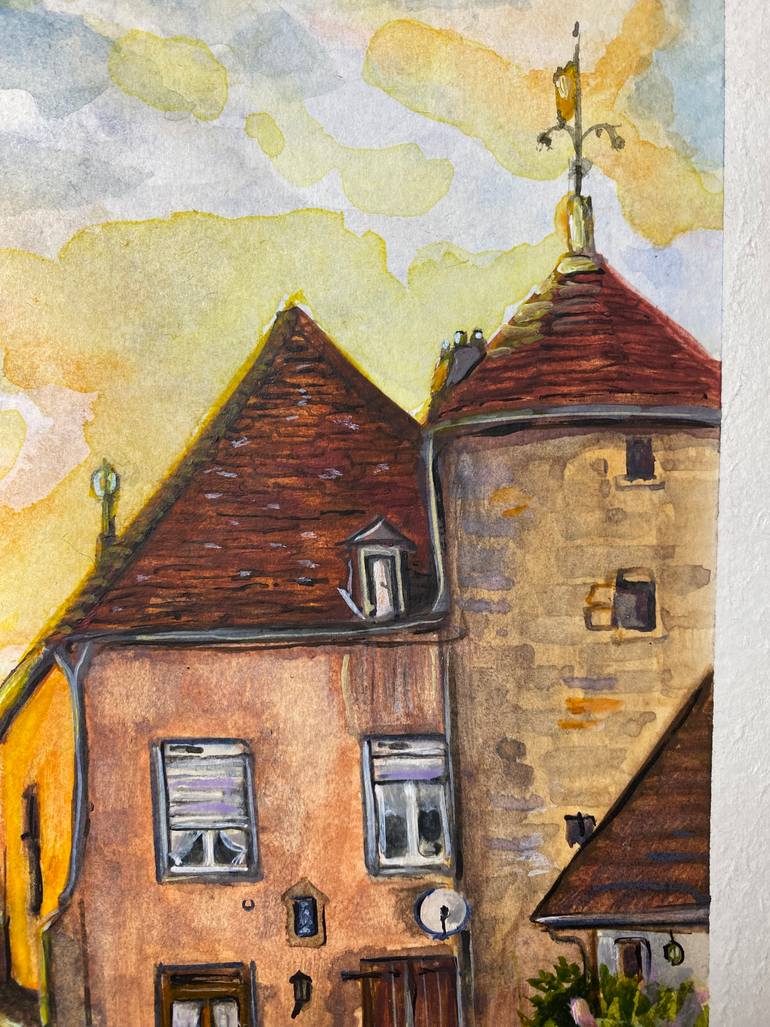 Original Illustration Architecture Painting by Vladimir  Shir