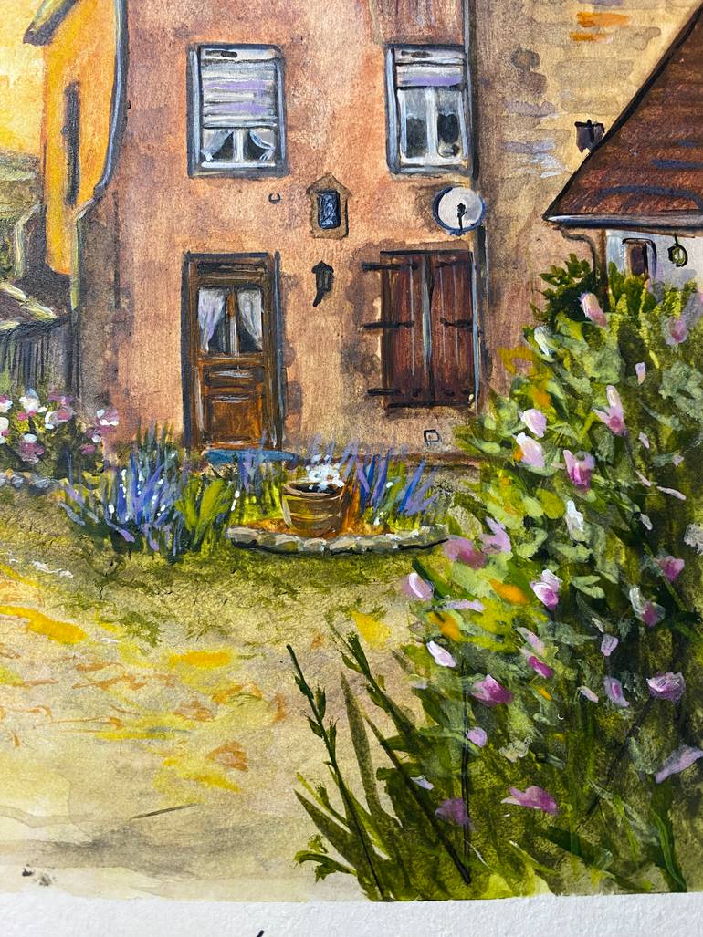 Original Illustration Architecture Painting by Vladimir  Shir