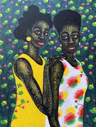 Print of Conceptual Family Paintings by KWABENA BUDU