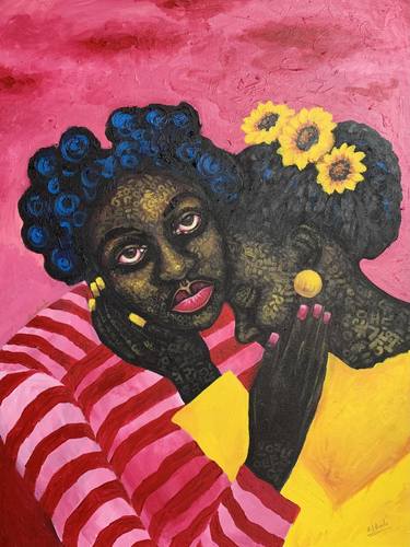 Original Women Paintings by KWABENA BUDU