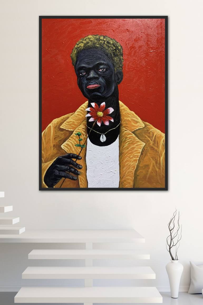 Original Contemporary Love Mixed Media by KWABENA BUDU