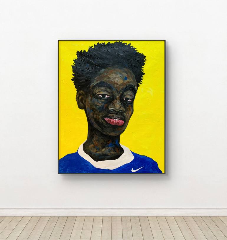 Original Portraiture Men Painting by Kwabena Budu