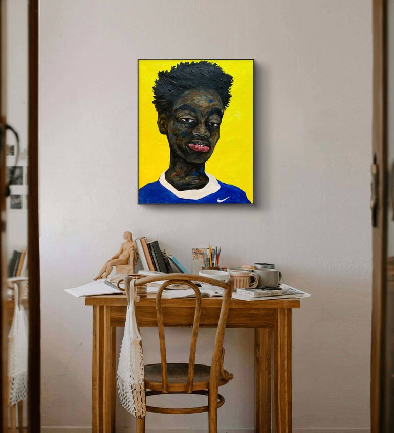 Original Portraiture Men Painting by Kwabena Budu