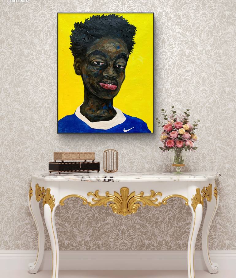 Original Portraiture Men Painting by Kwabena Budu