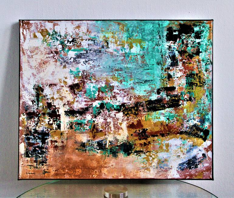 Original Abstract Expressionism Abstract Painting by Ellen Meriny