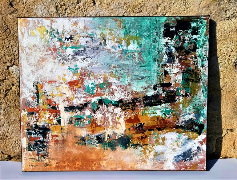 Original Abstract Expressionism Abstract Painting by Ellen Meriny