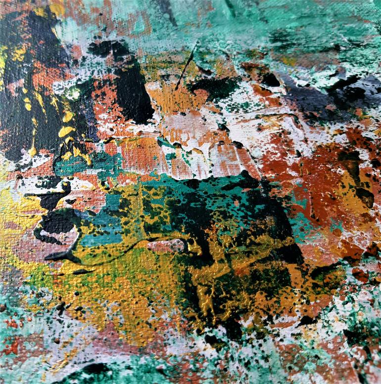 Original Abstract Expressionism Abstract Painting by Ellen Meriny