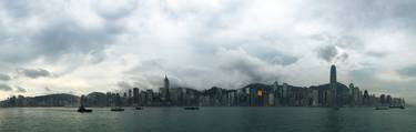 Cloudy Hong Kong - view from Tsim Sha Tsui Promenade thumb