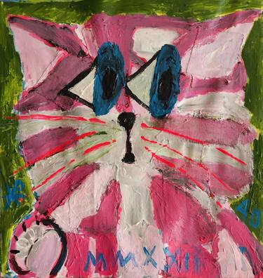 Print of Expressionism Cats Paintings by James Lang