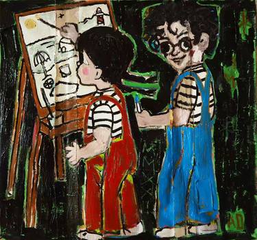 Print of Dada Children Paintings by James Lang