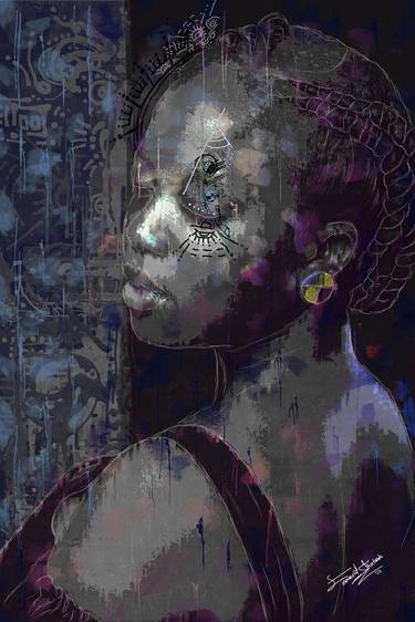 Print of Abstract Expressionism Women Digital by Akintunde Emmanuel Olalekan