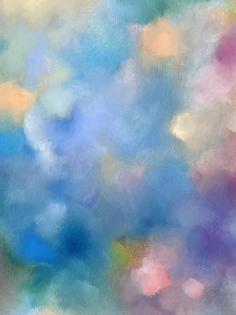 Original Impressionism Abstract Painting by Junija  Galejeva