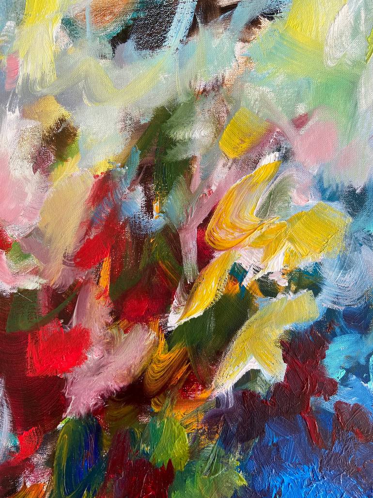 Original Abstract Nature Painting by Junija  Galejeva