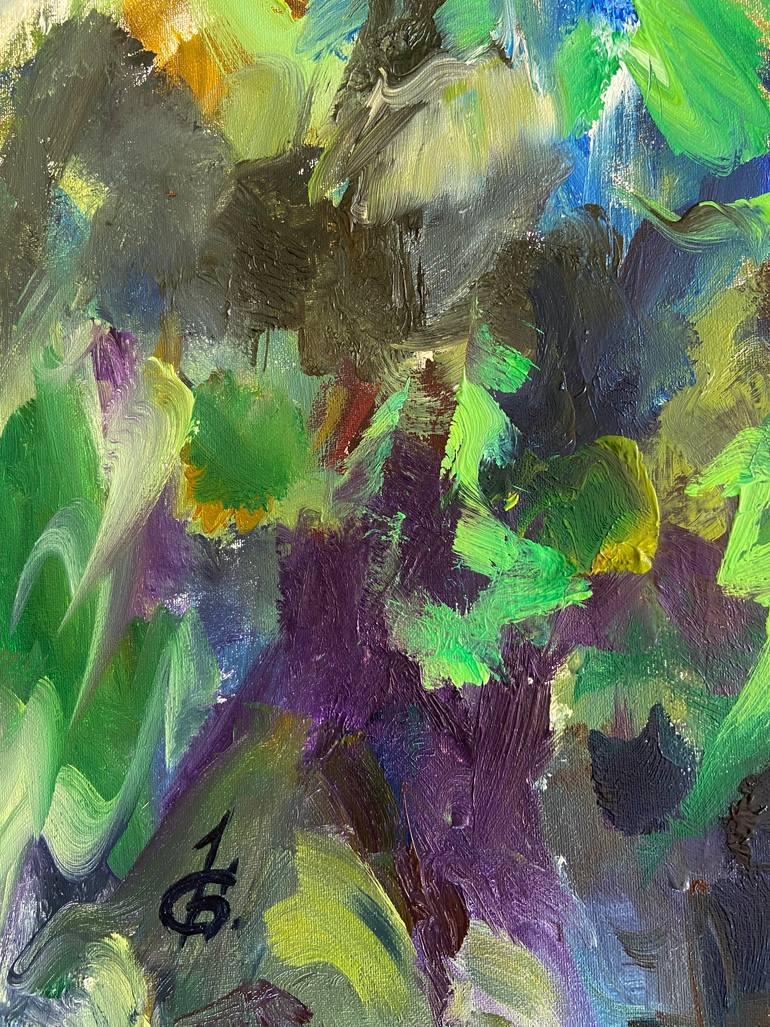Original Abstract Nature Painting by Junija  Galejeva