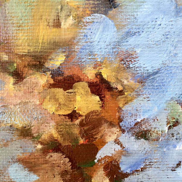 Original Abstract Seasons Painting by Junija  Galejeva