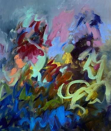 Original Abstract Landscape Paintings by Junija Galejeva