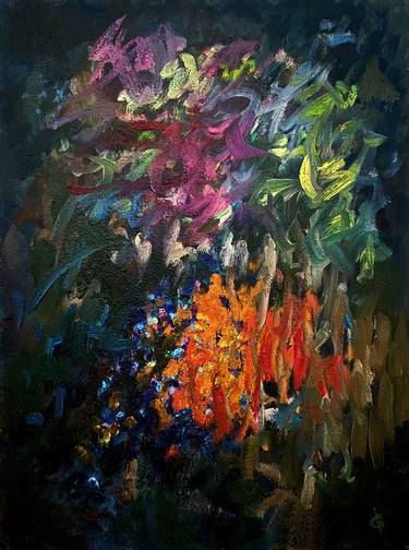 Original Abstract Landscape Paintings by Junija  Galejeva