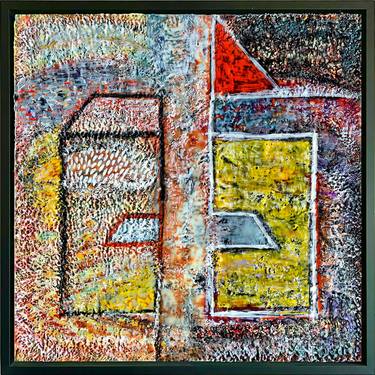 Original Abstract Architecture Paintings by Ken Womack