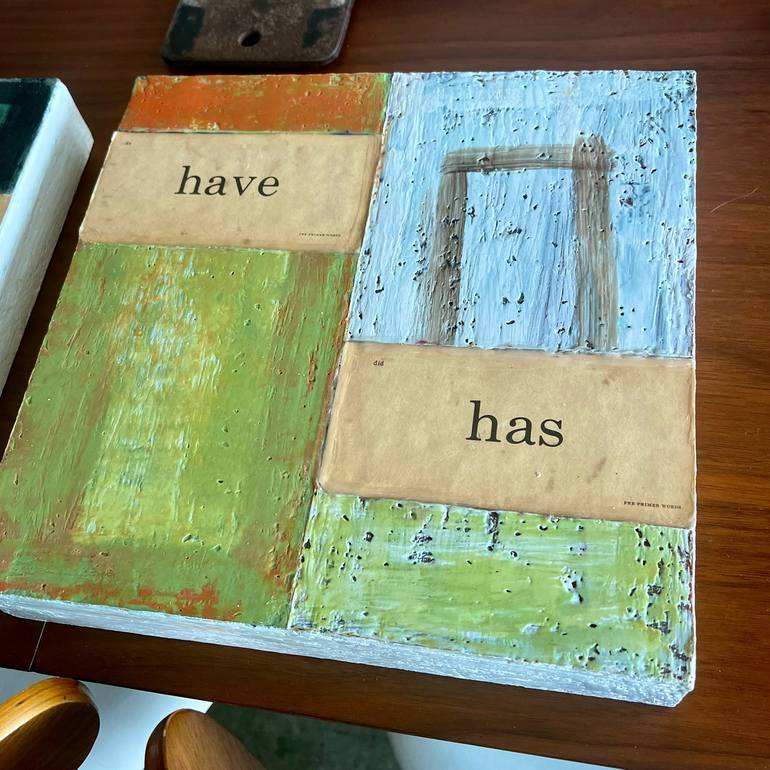 Original Conceptual Typography Painting by Ken Womack