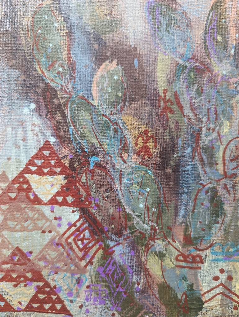 Original Abstract Expressionism Botanic Painting by Aleksandra KożUch