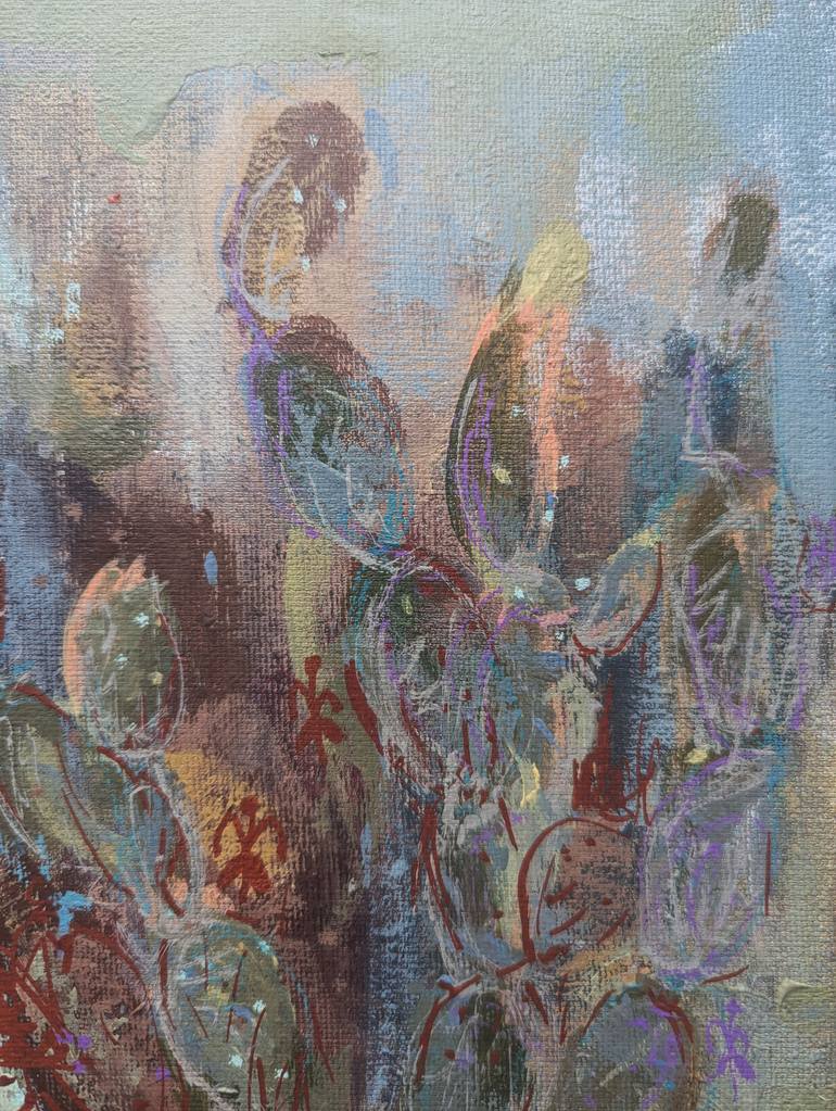 Original Abstract Expressionism Botanic Painting by Aleksandra KożUch