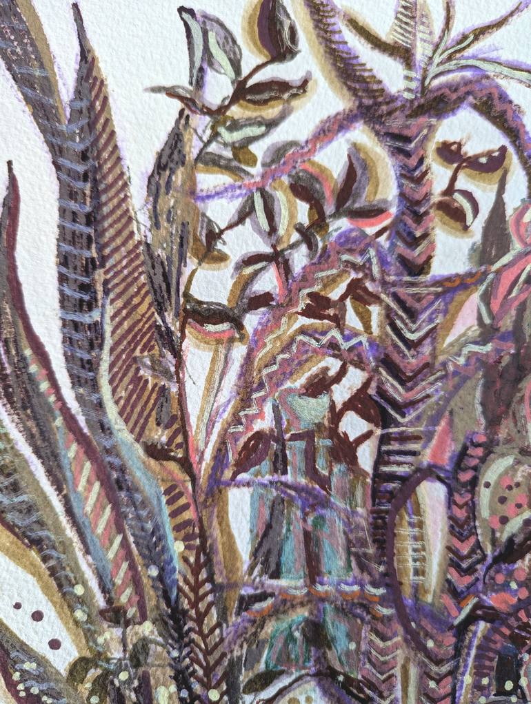 Original Figurative Botanic Painting by Aleksandra KożUch