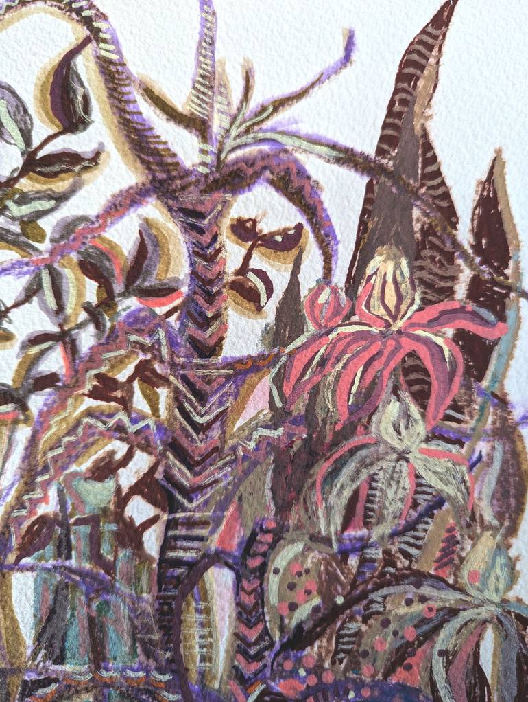 Original Figurative Botanic Painting by Aleksandra KożUch
