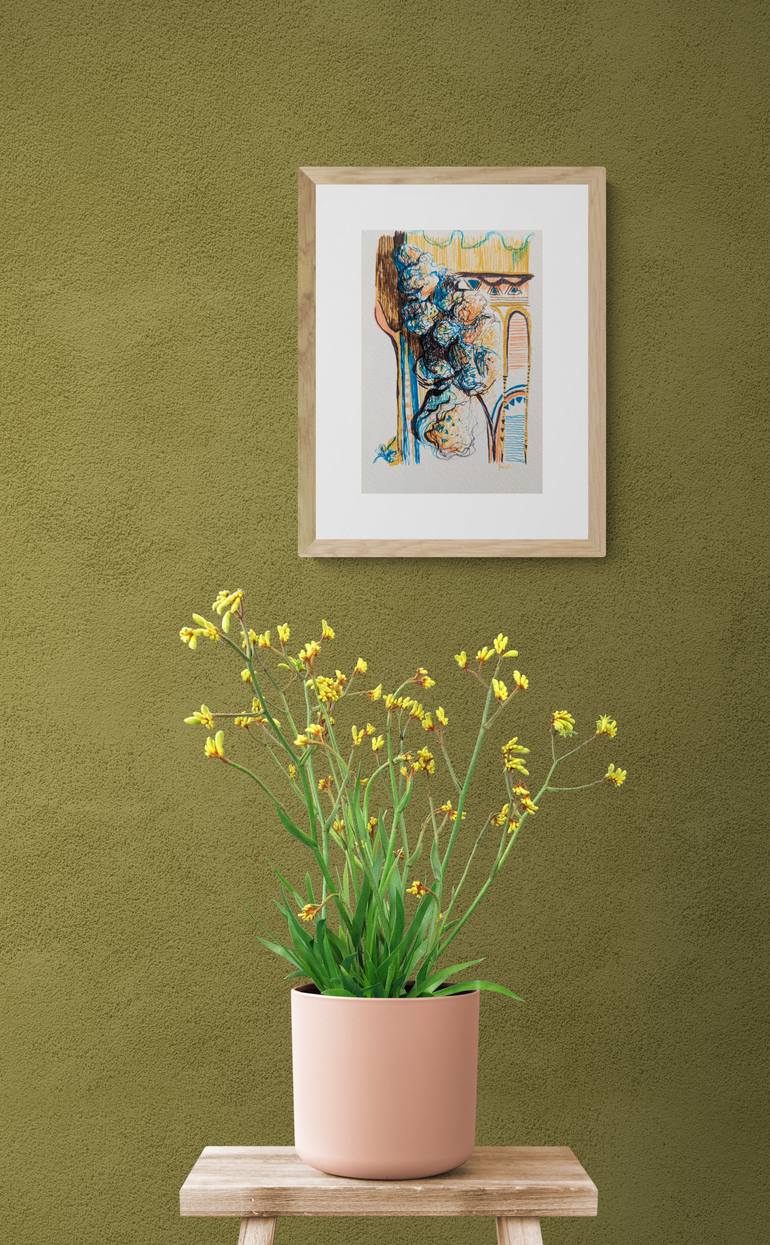 Original Figurative Architecture Drawing by Aleksandra KożUch