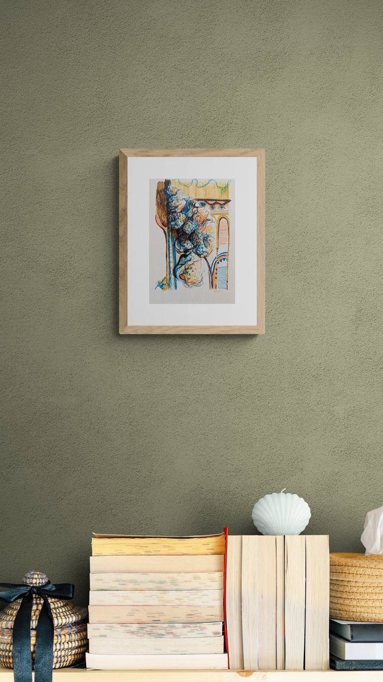 Original Figurative Architecture Drawing by Aleksandra KożUch