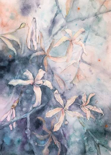 Original Expressionism Floral Paintings by Lolita Ros