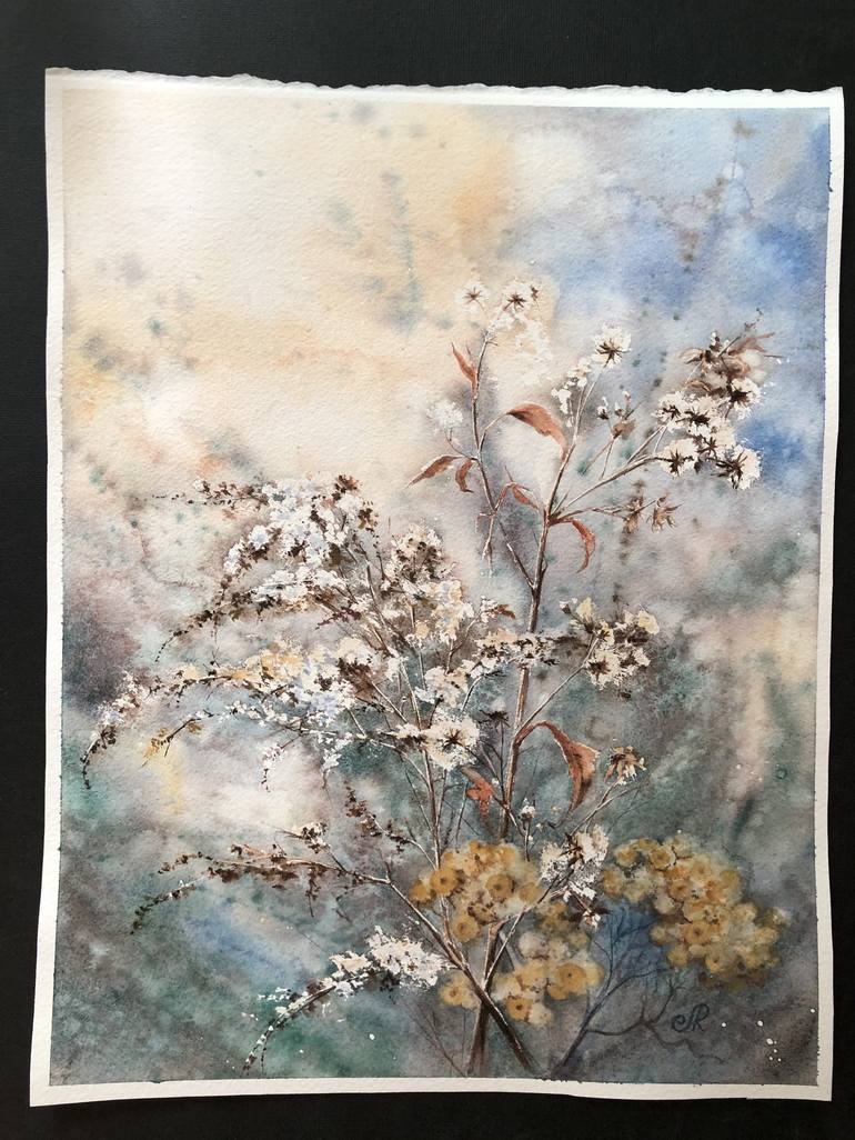 Original Floral Painting by Lolita Ros