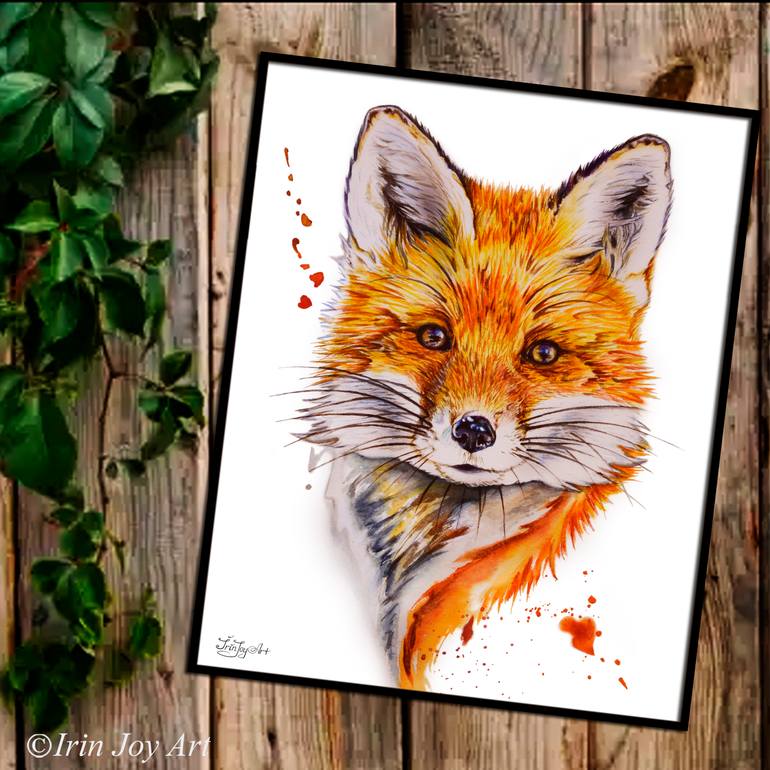 Original Abstract Animal Painting by Irinjoyart Art