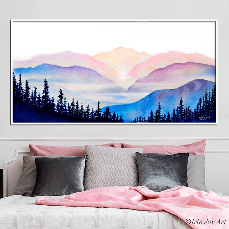 Original Abstract Nature Painting by Irinjoyart Art
