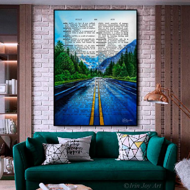 Original Abstract Nature Painting by Irinjoyart Art