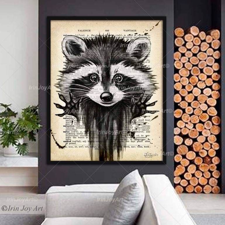 Original Contemporary Animal Painting by Irinjoyart Art