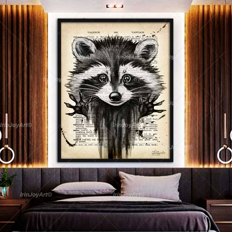 Original Contemporary Animal Painting by Irinjoyart Art