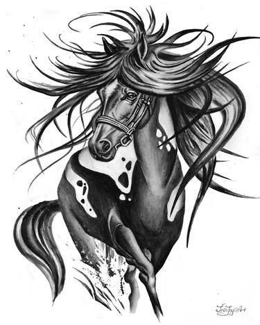 Print of Horse Paintings by IrinJoyArt Art