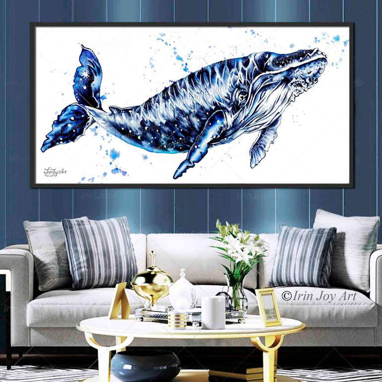 Original Abstract Animal Painting by Irinjoyart Art