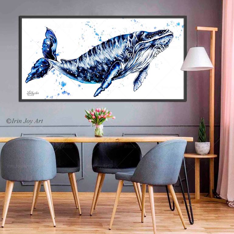 Original Abstract Animal Painting by Irinjoyart Art